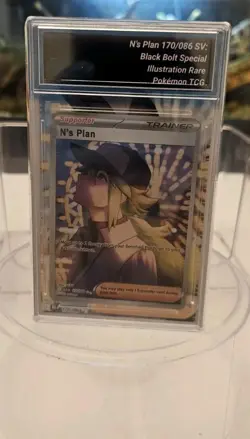 N's Plan 170/086 SV Black Bolt valued at $50 (FAKE CARD) - Image 1