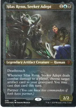 MTG: Commander Legends: Foil Etched Silas Renn, Seeker Adept: LP Condition - Image 1