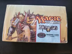 MTG Nemesis w/ small cutout in wrapper, box is otherwise sealed still - Image 3