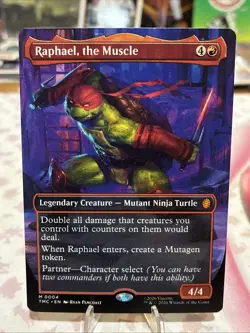 Raphael, the Muscle (0004) (Borderless) Commander: Teenage Mutant Ninja Turtles - Image 1