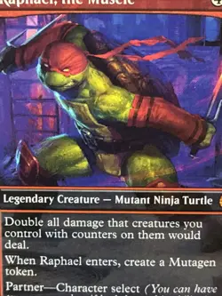 Raphael, the Muscle (0004) (Borderless) Commander: Teenage Mutant Ninja Turtles - Image 2