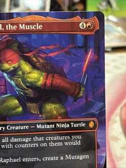 Raphael, the Muscle (0004) (Borderless) Commander: Teenage Mutant Ninja Turtles - Image 4