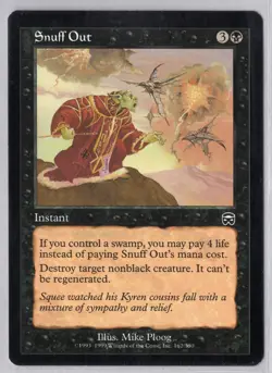 1x Snuff Out - Mercadian Masques - Light Play - Image 1