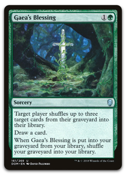 Gaea's Blessing #161 Dominaria DOM Magic MTG - Image 1