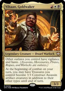 MTG Vihaan, Goldwaker [Outlaws of Thunder Junction Commander] Foil Near Mint Mag - Image 1