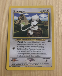 SMEARGLE 2001 POKEMON BLACK STAR PROMO CARD #32 NM - Image 1