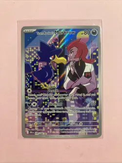 Pokemon TCG Team Rocket's Murkrow 200/182 Destined Rivals NM - Image 1
