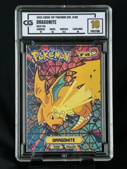 Dragonite CG 10 PRISTINE Spanish CARDS TOP Pokemon CGC Nintendo Graded Card - Image 1
