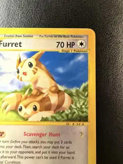 Furret - 048/147 e-Reader WOTC Aquapolis Uncommon Pokemon Card - LP/MP - Image 4