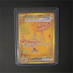 Pokemon Pikachu ex 032/090 SV: Prismatic Evolutions Rare Full Art Holo 200 HP - Image 1