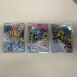 FIRST PARTNER POKEMON CHIMCHAR PIPLUP TURTWIG SET OF 3 PROMOS - Image 1