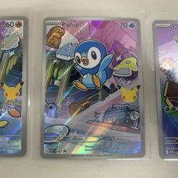 FIRST PARTNER POKEMON CHIMCHAR PIPLUP TURTWIG SET OF 3 PROMOS - Image 3
