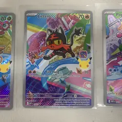 FIRST PARTNER POKEMON LITTEN POPPLIO ROWLET SET OF 3 PROMOS - Image 3