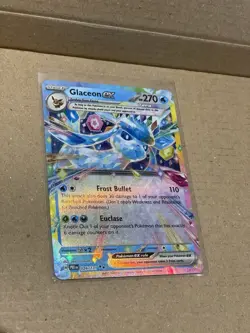 Glaceon EX 026/131 Double Rare Pokemon TCG SV Prismatic Evolutions Near Mint - Image 1