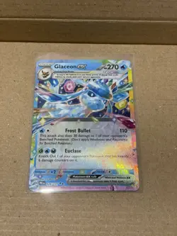 Glaceon EX 026/131 Double Rare Pokemon TCG SV Prismatic Evolutions Near Mint - Image 2