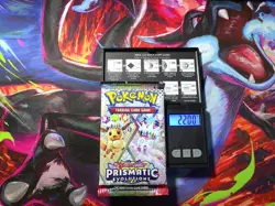 VERY HEAVY! GOD PACKUU SIRUU 22.00g Prismatic Evolutions Pokemon Booster - Image 1