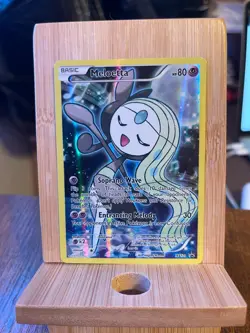 Pokemon Meloetta XY120 Full Art Promo Holo LP/MP (Scratch On Back) - Image 1