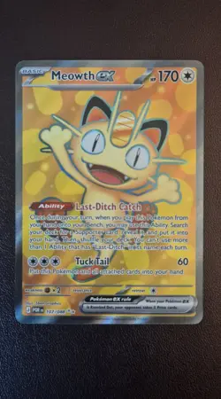 Pokemon Meowth EX 107/088 Perfect Order Fresh Pull Nm English ** - Image 1