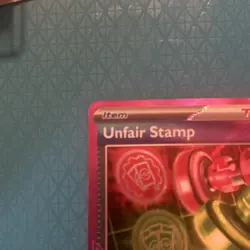 Pokemon TCG Unfair Stamp Trainer Item Rare Foil Sv06 Twilight Masquerade 223/167 - Image 4