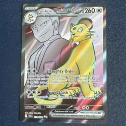 Team Rocket’s Persian 219/182 - Full Art Ultra Rare - Pokemon Destined Rivals NM - Image 1