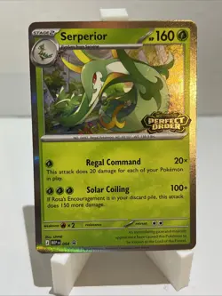 Pokemon TCG Serperior Perfect Order Prerelease Black Star Promo MEP 064 NM - Image 1