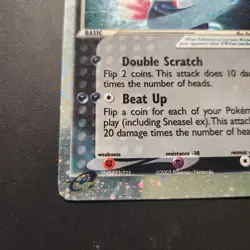 2003 Sneasel ex 103/109 - Ruby and Sapphire Ultra Rare - Pokemon TCG - LP - Image 4