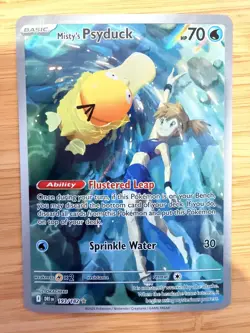 Pokemon TCG #193/182 Misty’s Psyduck Illustration Rare Sv10: Destined Rivals NM - Image 3