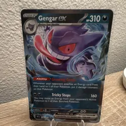 Pokemon Gengar ex SV05: Temporal Forces 104/162 Double Rare Holo Mint - Image 1