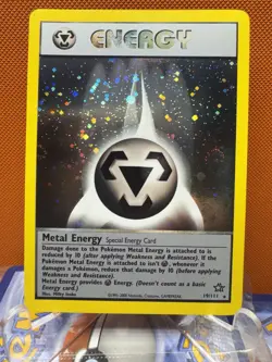 Pokemon TCG Metal Energy 19/111 1.5 Swirls 🌀 Neo Genesis Holo LP 1641 - Image 1