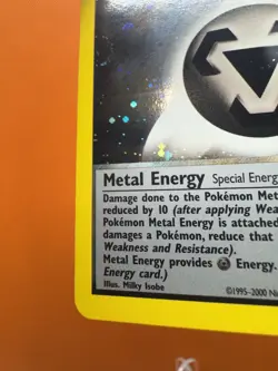 Pokemon TCG Metal Energy 19/111 1.5 Swirls 🌀 Neo Genesis Holo LP 1641 - Image 4