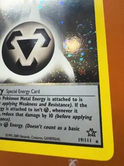 Pokemon TCG Metal Energy 19/111 1.5 Swirls 🌀 Neo Genesis Holo LP 1641 - Image 5