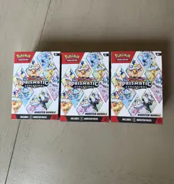 3-Pokemon Scarlet & Violet Prismatic Evolutions Booster Bundle FACTORY SEALED - Image 1