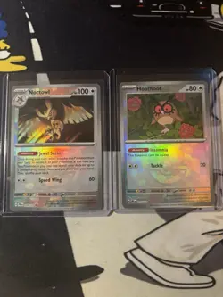 Pokemon TCG 151 Holo Lot 2x noctowl masterball hotshot pokeball - Image 1