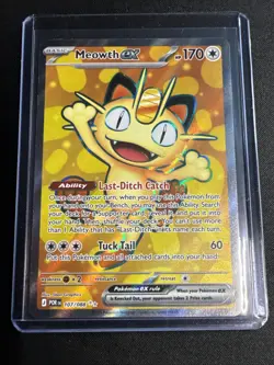 Pokemon Meowth ex 107/088 FULL ART ULTRA RARE HOLO Perfect Order Me03 - Image 1