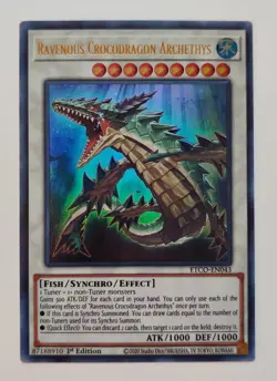 Ravenous Crocodragon Archethys ETCO-EN043 Eternity Code 1st Ed Yu-Gi-Oh! NM - Image 1