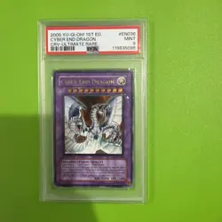 Yugioh Cyber End Dragon Ultimate Rare 1st Ed Psa 9 - Image 1