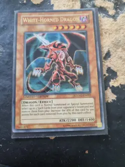 GXNG-EN001 White-Horned Dragon Ultra Rare Limited Edition Lightly Played - Image 1