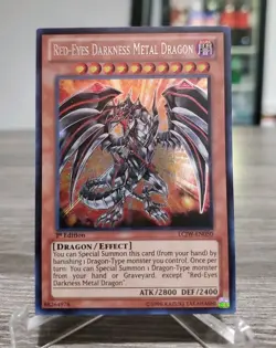 1x Red-Eyes Darkness Metal Dragon - Secret Rare - LCJW-EN050 - 1st Ed - LP - Image 1