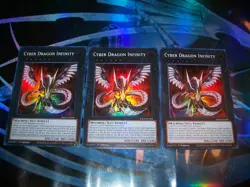 3x Cyber Dragon Infinity 1st Edition Super Rare RA04-EN068 Yu-Gi-Oh! - Image 1