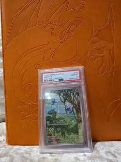 Meditite Stellar Crown Pokemon TCG Card Illustration 153/142 PSA 10💥📈🐒 - Image 1