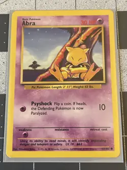 3 Cards- Kadabra (Shadowless) 32/102 1st Edition PLEASE SEE DESCRIPTION - Image 3
