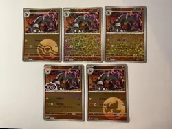 Pokemon S-Chinese exclusive Gem Pack Vol.3 CBB3C Houndoom Holo card（5 pc set） - Image 1