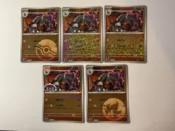 Pokemon S-Chinese exclusive Gem Pack Vol.3 CBB3C Houndoom Holo card（5 pc set） - Image 3