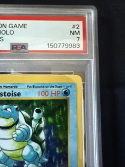 1999 Pokemon Shadowless Base Set Blastoise Holo 2/102 PSA 7 NM WOTC Rare Card - Image 4