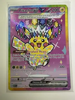 Pikachu ex ascended heroes 277/217 Pokemon Card - Image 1