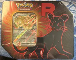 Pokemon Team Rocket Tin with Persian Promo Card & 5 Booster Packs, English, 2025 - Image 1