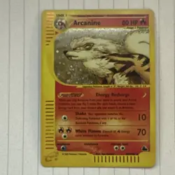 Nintendo Arcanine 10/107 Holo Rare Stage 1 80 HP Pokemon TCG Card 2003 - Image 1