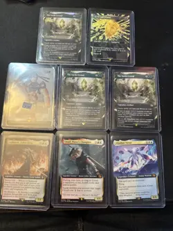 Final Fantasy Magic The Gathering Rare And Mythic Lot X8 Cards 2 Mythic 6 Rare - Image 1