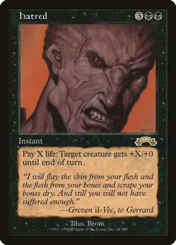 Hatred ~ Exodus [Near Mint][Magic MTG] - Image 1