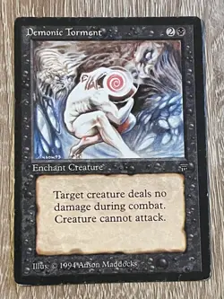 MTG - Demonic Torment - Legends - LP English Magic 1994 - Image 1
